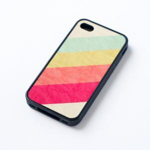 Iphone 5 Case Grunge Paper Rainbow Slice Stripe..