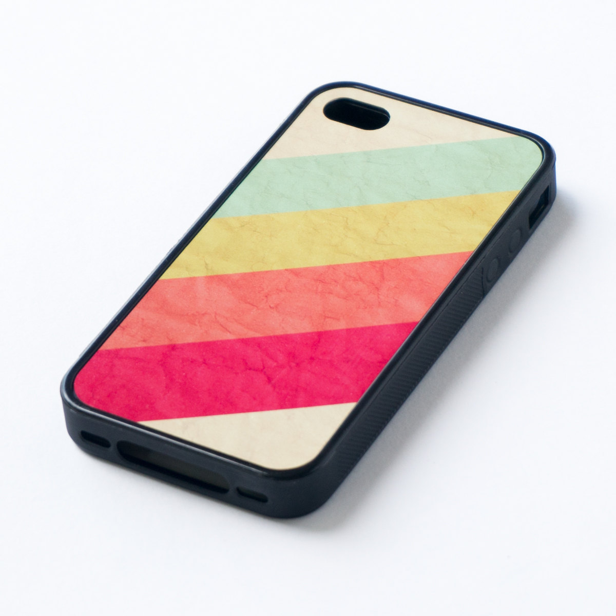 Iphone 5 Case Grunge Paper Rainbow Slice Stripe Slide Iphone Cover Iphone 4 Case,iphone 4s Case,iphone Casehard Plastic Case Rubber Case